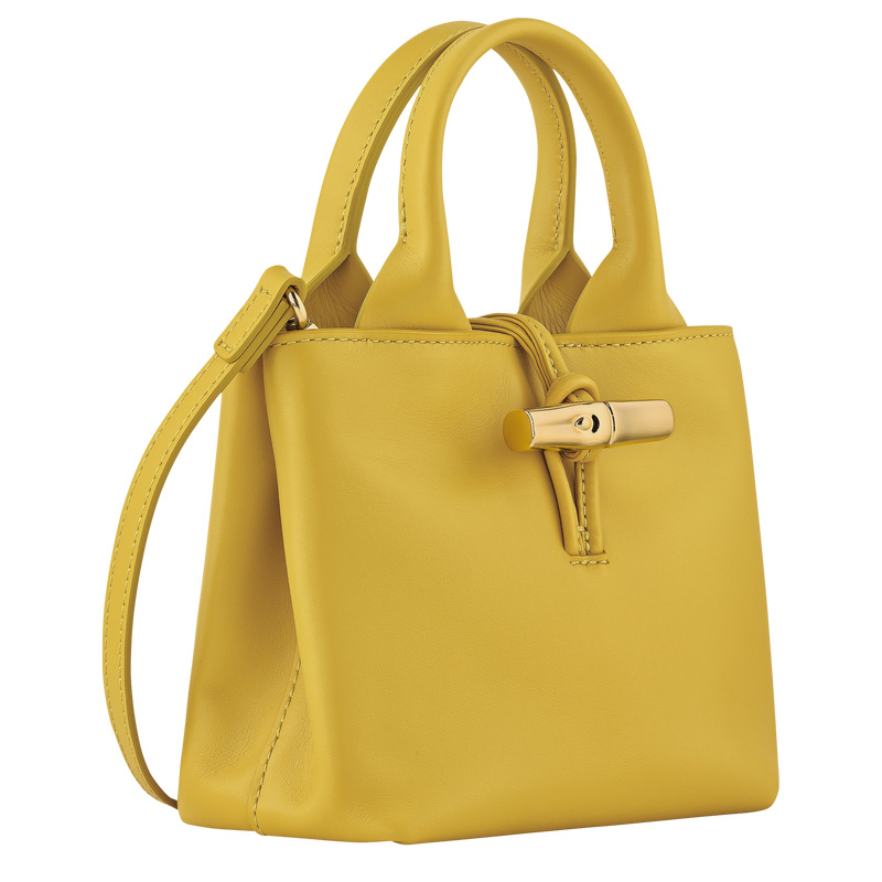 Longchamp |Le Roseau XS Handtasche Ingwer – Leder |Ingwer