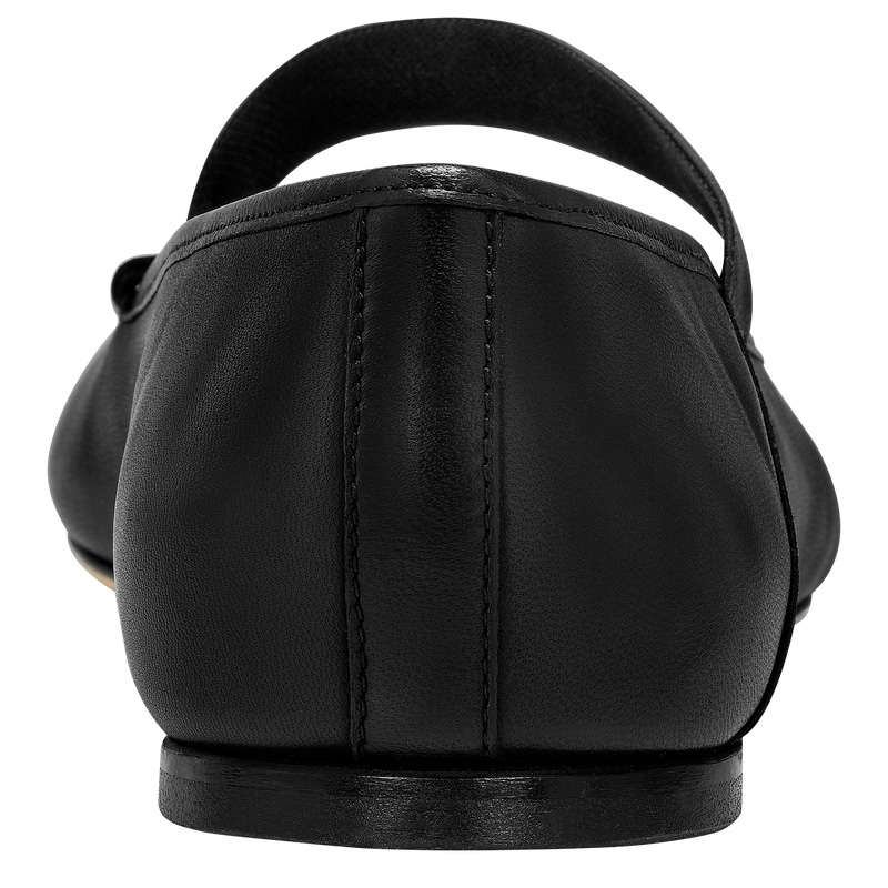 Longchamp |Energy Ballerinas Schwarz – Leder |Schwarz