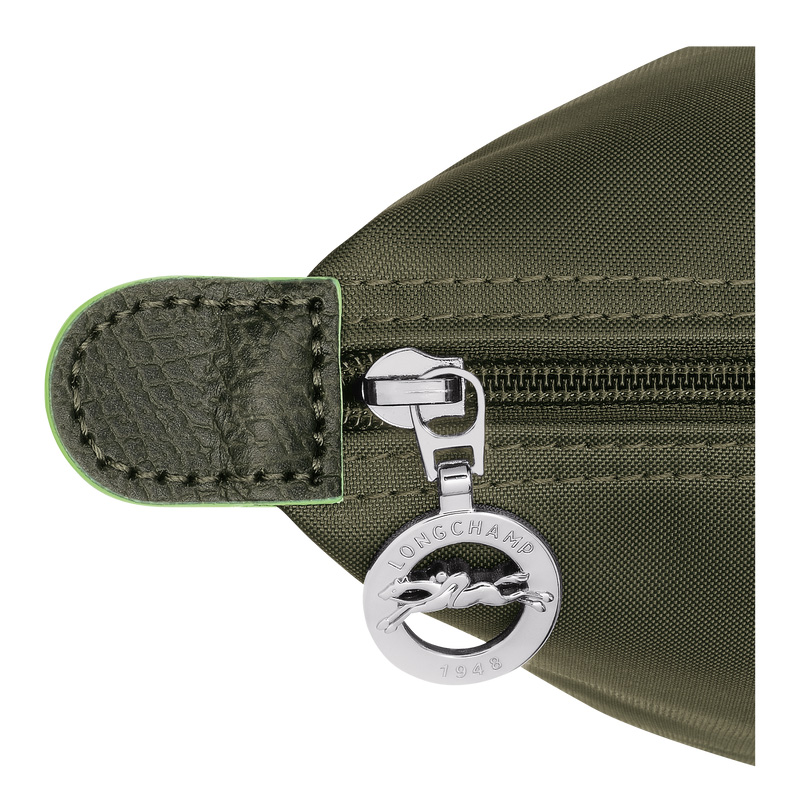 Longchamp |Le Pliage Green M Rucksack Forest – Canvas |Waldgrün