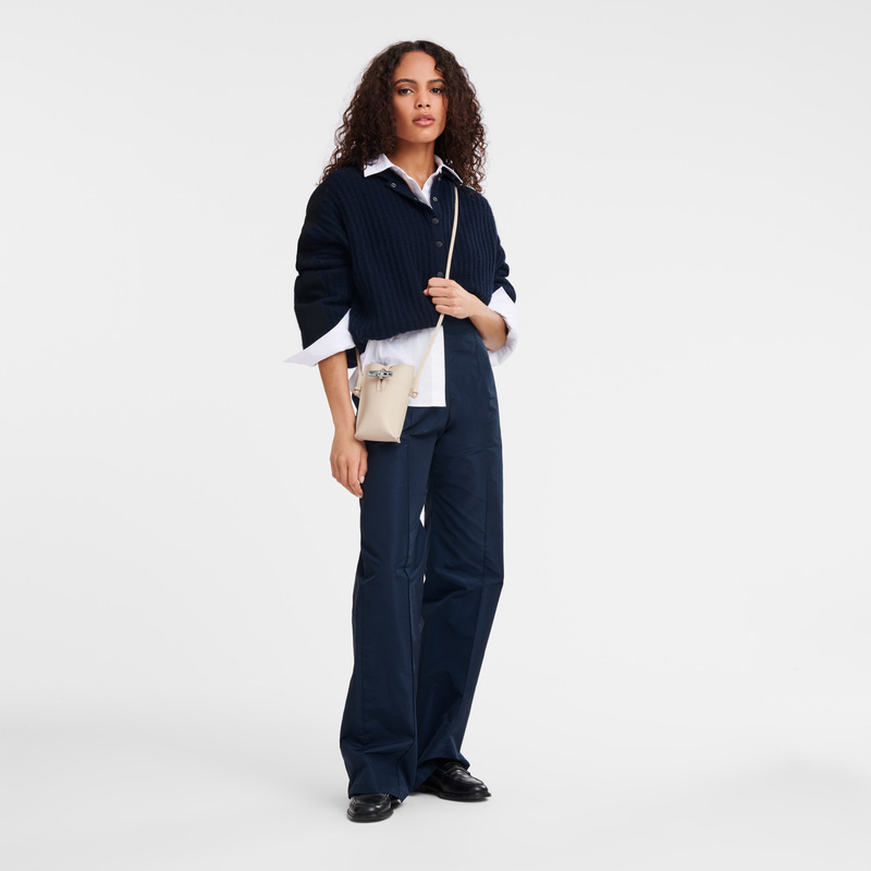 Longchamp |Le Roseau Handyhülle Papier – Leder |Papier