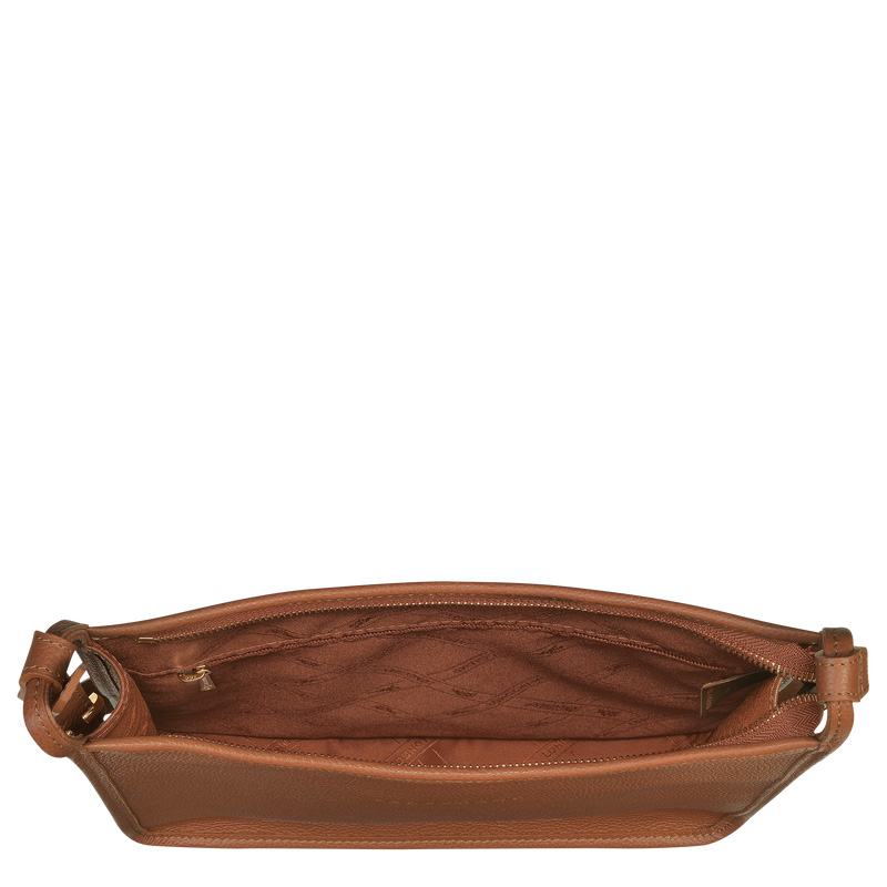 Longchamp |Le Foulonn M Umhängetasche Karamell – Leder |Karamell