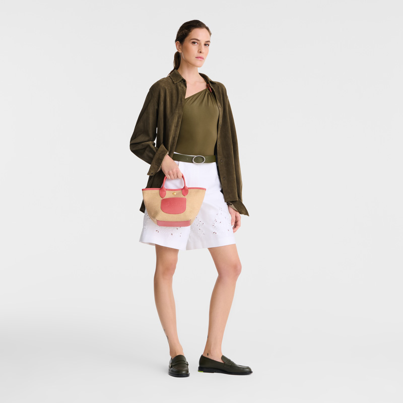 Longchamp |Le Pliage Collection XS Korbtasche, Blush – Canvas |Rouge