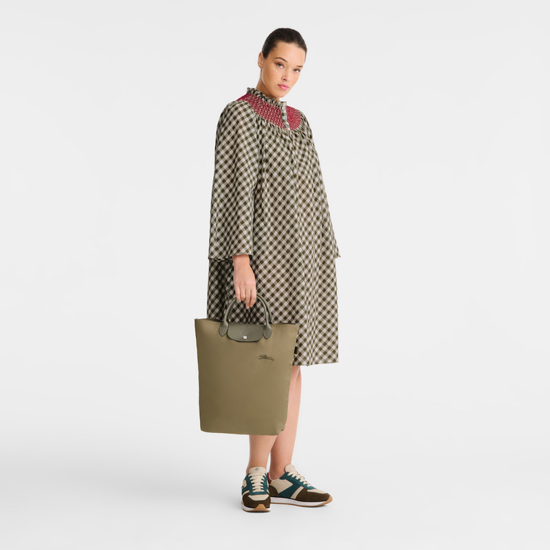 Longchamp |Le Pliage Green M Tote Bag Artischocke – Canvas |Artischocke