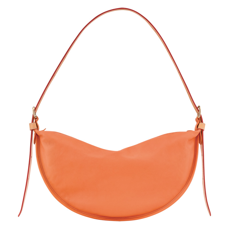 Longchamp |Smoothie M Umhängetasche, Orange – Leder |Orange