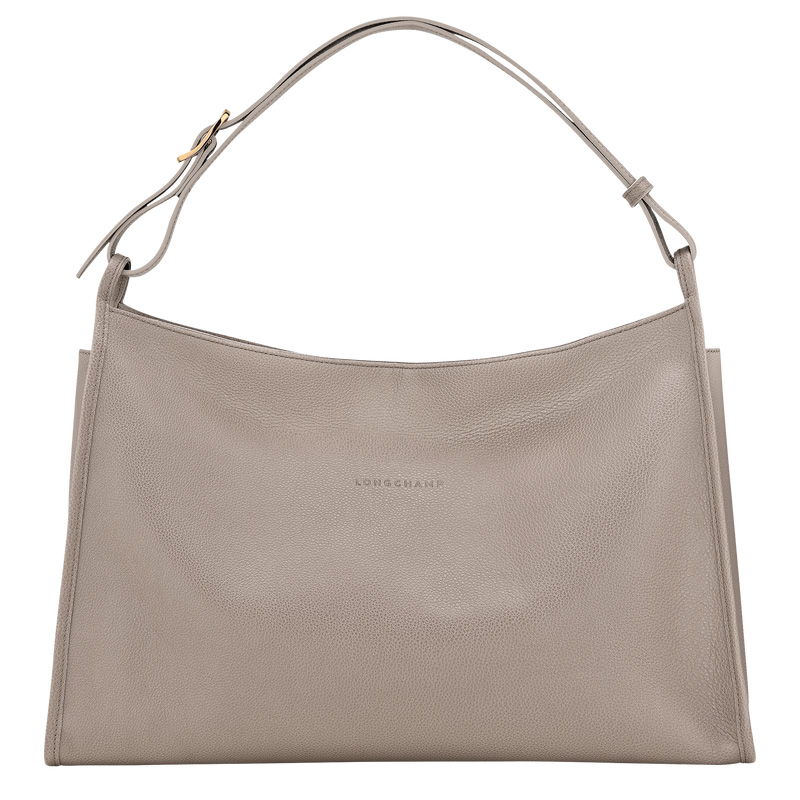 Longchamp |Le Foulonn XL Schultertasche Turteltaube – Leder |Turteltaube