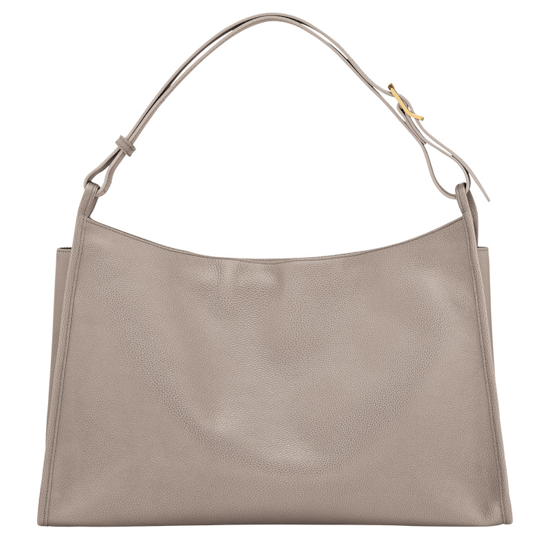 Longchamp |Le Foulonn XL Schultertasche Turteltaube – Leder |Turteltaube
