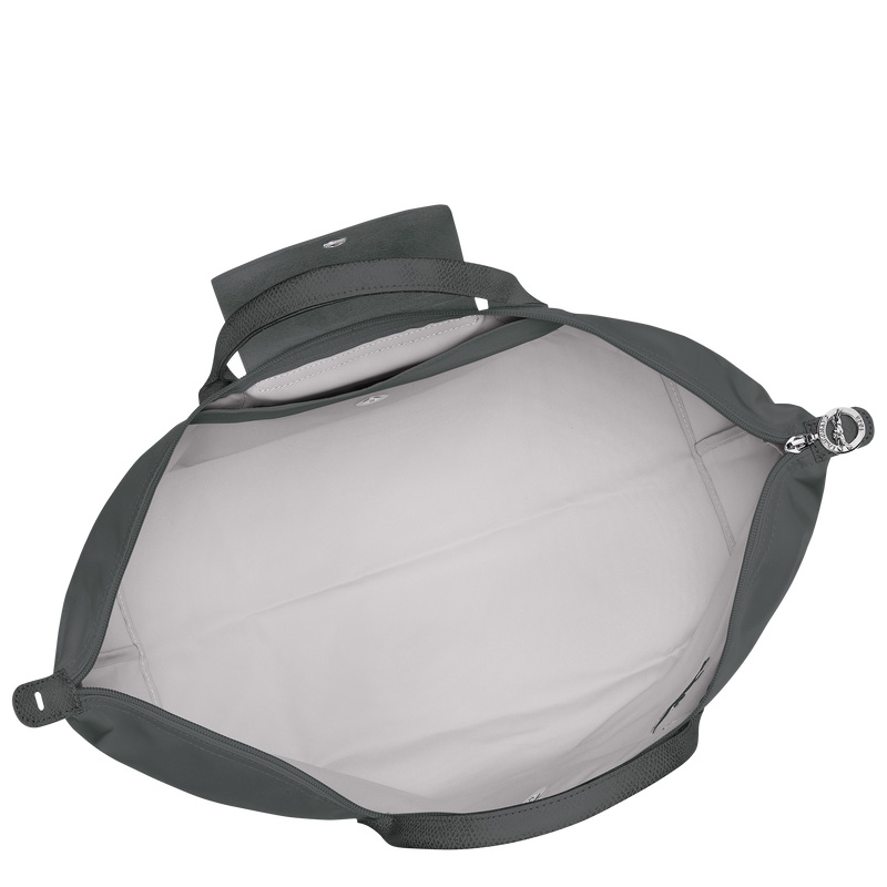 Longchamp |Le Pliage Grüne L Reisetasche Graphit – Recyceltes Canvas |Graphit