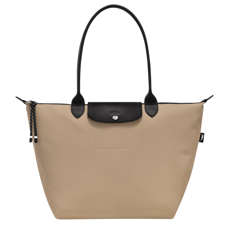 Longchamp |Le Pliage Energy L Tragetasche, Ton – Recyceltes Canvas |Clay