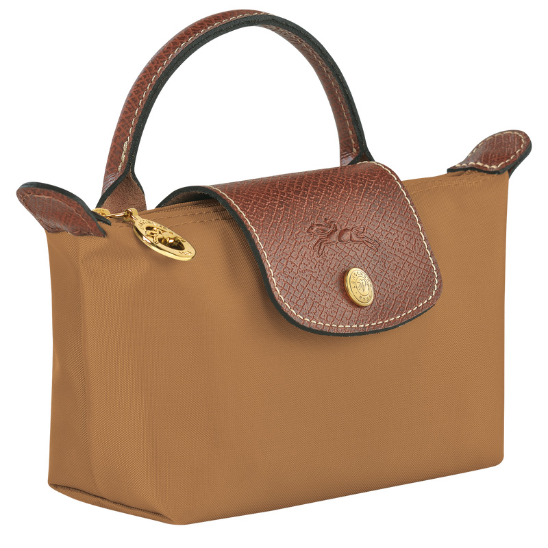 Longchamp|Le Pliage Original Beutel mit Henkel, Rehbraun – Recycelter Canvas |Rehbraun