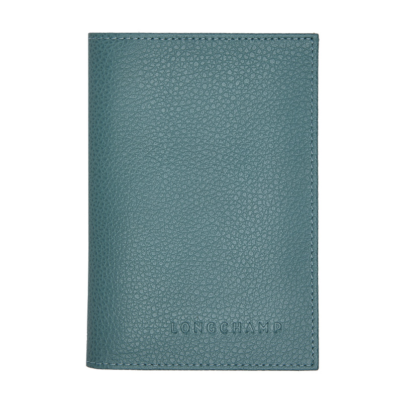 Longchamp |Le Foulonn Reisepasshülle Eukalyptus – Leder |Eukalyptus