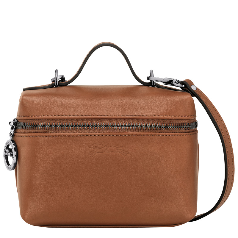 Longchamp |Le Pliage Xtra XS Vanity Cognac – Leder |Cognac