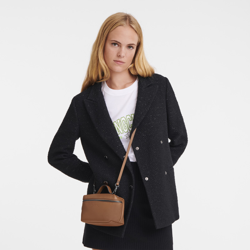 Longchamp |Le Pliage Xtra XS Vanity Cognac – Leder |Cognac