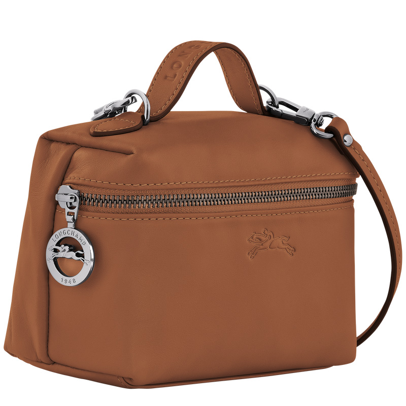 Longchamp |Le Pliage Xtra XS Vanity Cognac – Leder |Cognac
