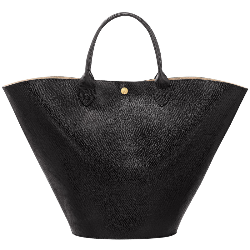 Longchamp |Pure XL Tote Bag Schwarz – Leder |Schwarz Longchamp |Pure XL Tote Bag Schwarz – Leder |Schwarz