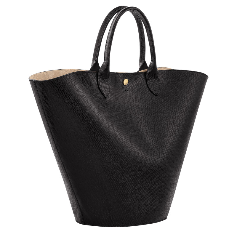 Longchamp |Pure XL Tote Bag Schwarz – Leder |Schwarz Longchamp |Pure XL Tote Bag Schwarz – Leder |Schwarz