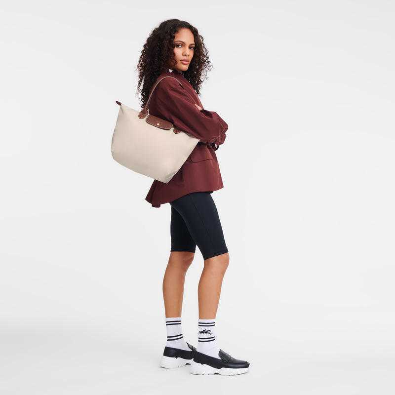 Longchamp |Le Pliage Original M Tragetasche Papier – Recyceltes Canvas |Papier