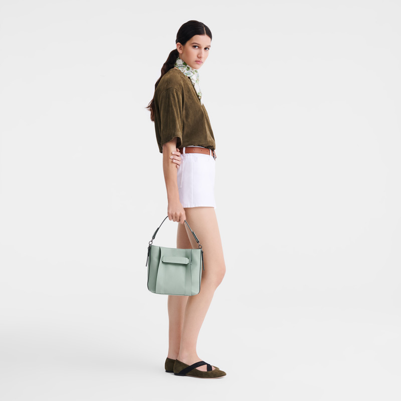 Longchamp |3D S Umhängetasche, Eisenkraut – Leder |Eisenkraut