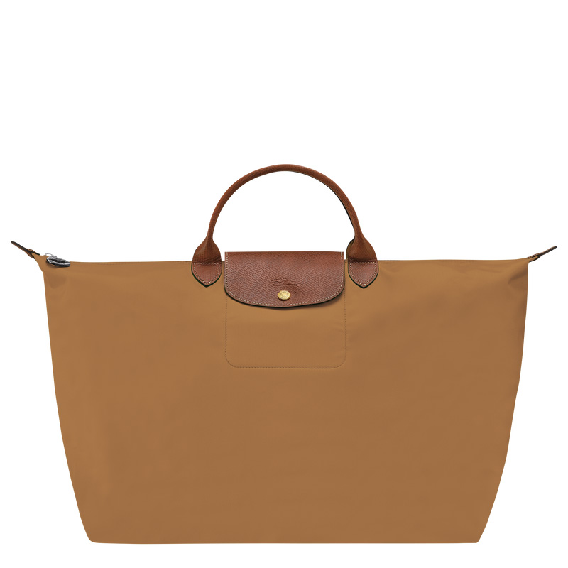 Longchamp |Le Pliage Original L Reisetasche Rehbraun – Recyceltes Canvas |Rehbraun