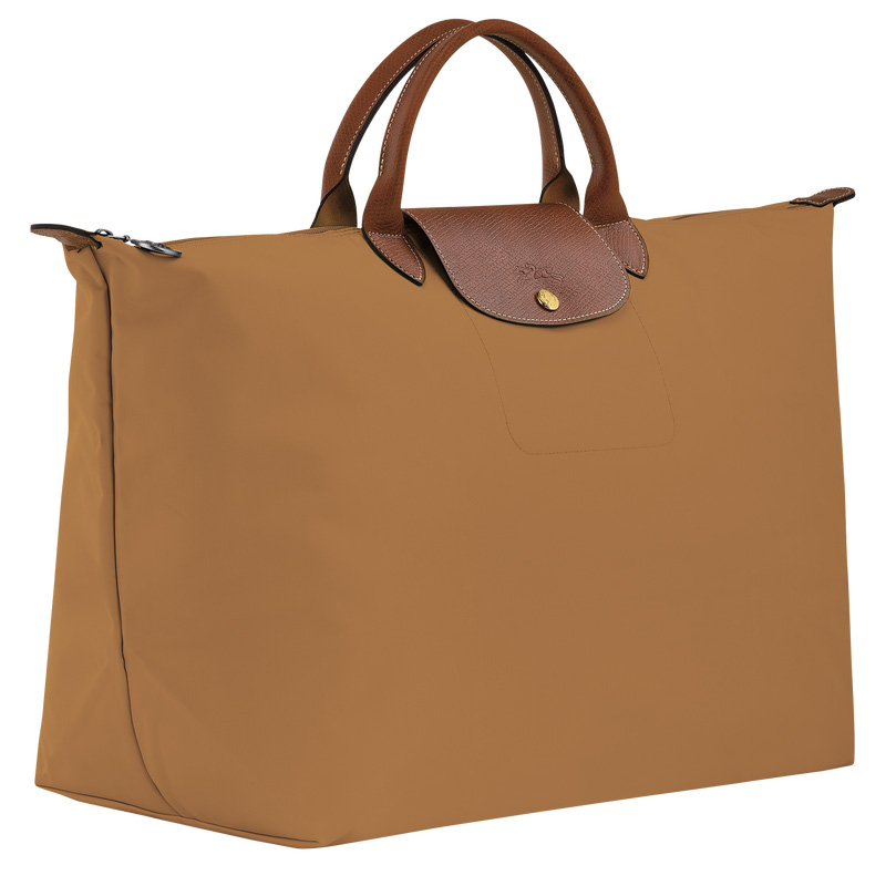Longchamp |Le Pliage Original L Reisetasche Rehbraun – Recyceltes Canvas |Rehbraun