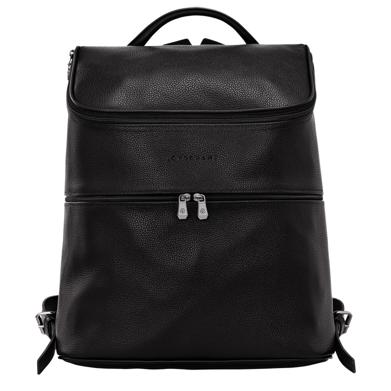 Longchamp |Le Foulonn Rucksack Schwarz – Leder |Schwarz