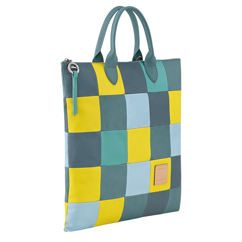 Longchamp |Re-Play L Handtasche Eukalyptus – Leder |Eukalyptus