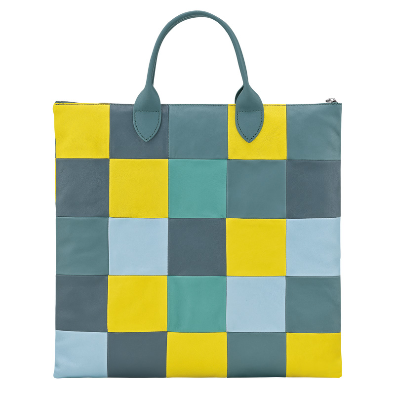 Longchamp |Re-Play L Handtasche Eukalyptus – Leder |Eukalyptus