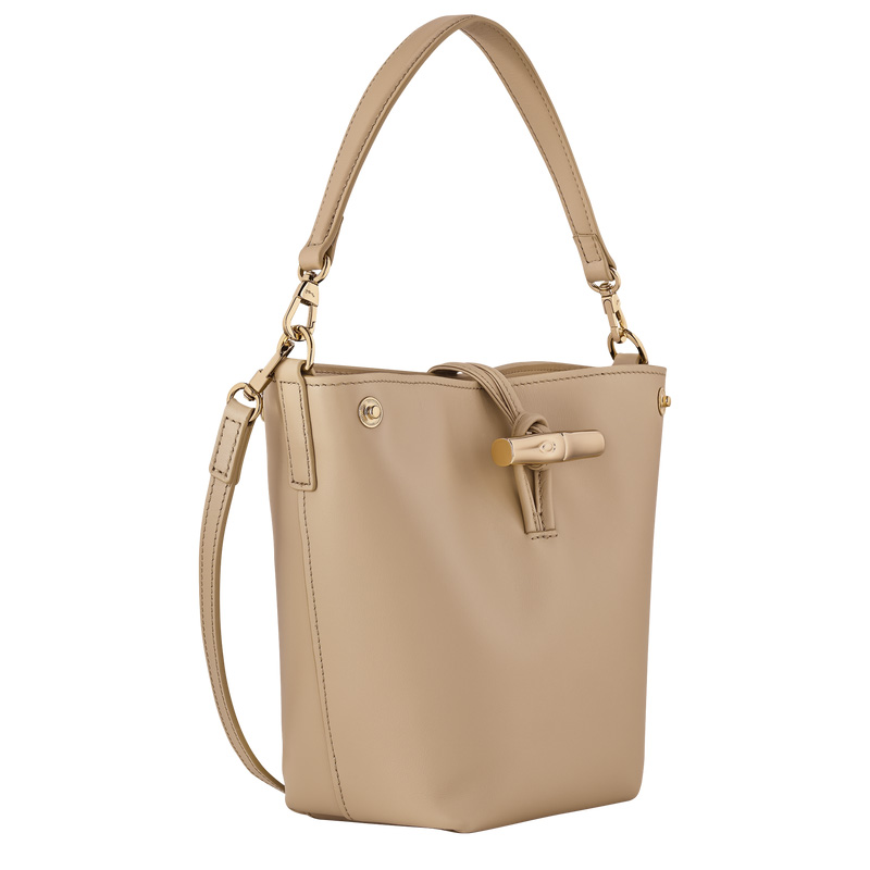 Longchamp |Le Roseau XS Beuteltasche Root – Leder |Wurzel