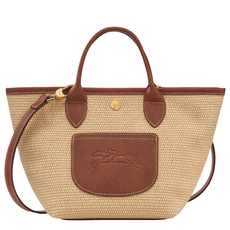 Longchamp |Le Pliage Collection XS Korbtasche, Braun – Canvas |Braun