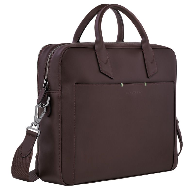 Longchamp |sur Seine M Aktentasche Mokka - Leder |Mokka