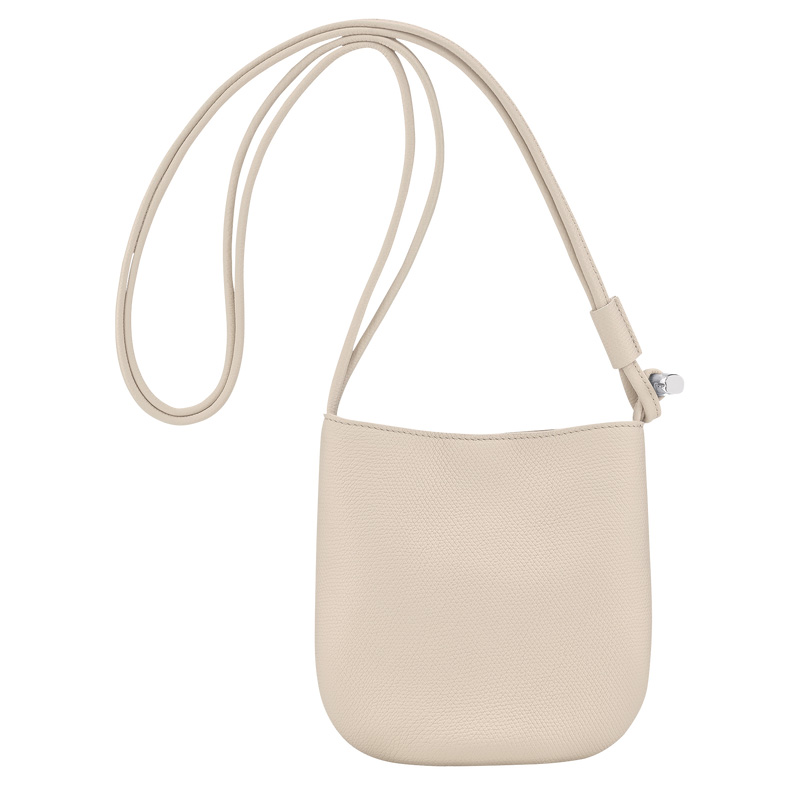 Longchamp |Le Roseau S Umhängetasche Papier – Leder |Papier