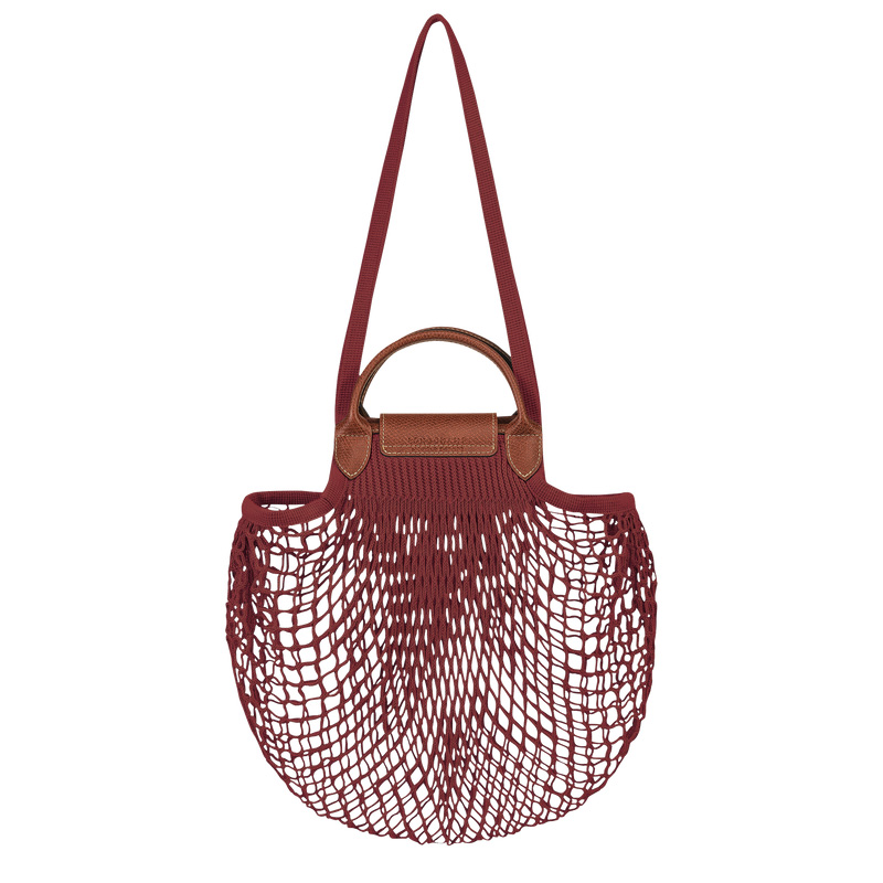 Longchamp |Le Pliage Filet L Mesh Bag Mahagoni – Canvas |Mahagoni