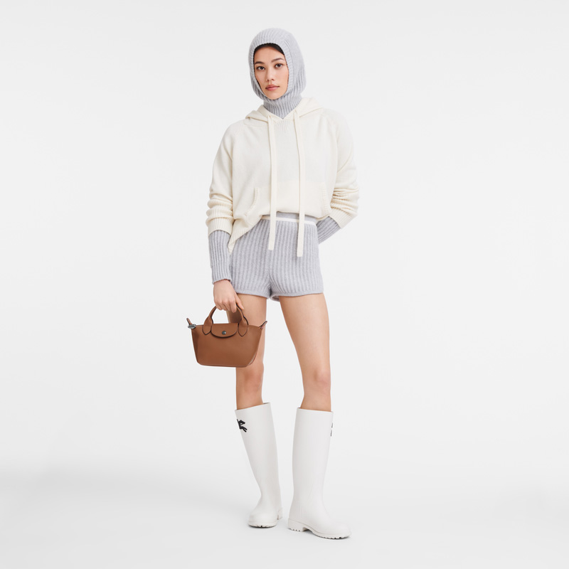 Longchamp |Le Pliage Xtra XS Handtasche Cognac – Leder |Cognac