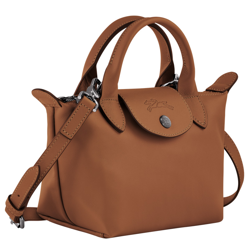 Longchamp |Le Pliage Xtra XS Handtasche Cognac – Leder |Cognac