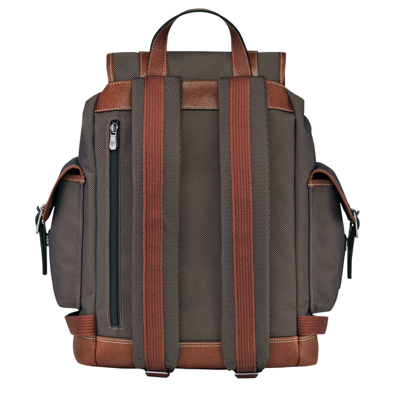Longchamp |Boxford Rucksack Braun – Recyceltes Canvas |Braun
