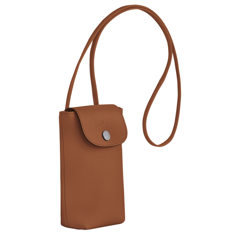 Longchamp |Le Pliage Xtra Handyhülle mit Lederband Cognac - Leder |Cognac