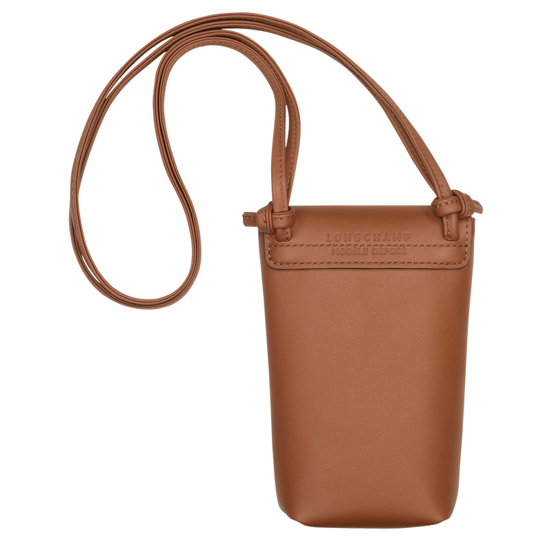 Longchamp |Le Pliage Xtra Handyhülle mit Lederband Cognac - Leder |Cognac