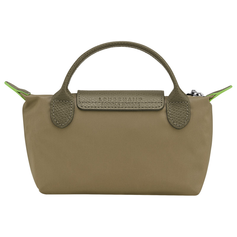 Longchamp |Le Pliage Grüne Tasche mit Henkel Artischocke – Recyceltes Canvas |Artischocke