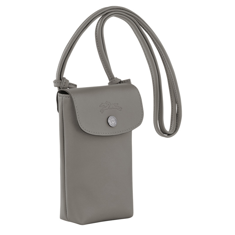Longchamp |Le Pliage Xtra Handyhülle mit Lederband Turteltaube - Leder |Turteltaube