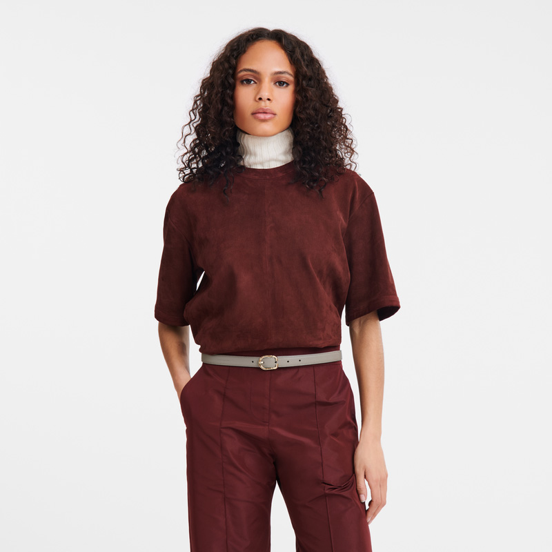 Longchamp |Le Foulonn Damengürtel Turteltaube – Leder |Turteltaube Longchamp |Le Foulonn Damengürtel Turteltaube – Leder |Turteltaube