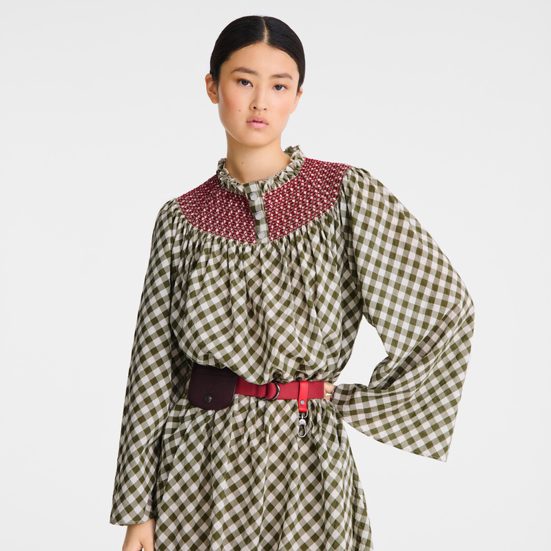 Longchamp |Re-play Ceinture Damengürtel Beetroot – Canvas |Rote Bete Longchamp |Re-play Ceinture Damengürtel Beetroot – Canvas |Rote Bete