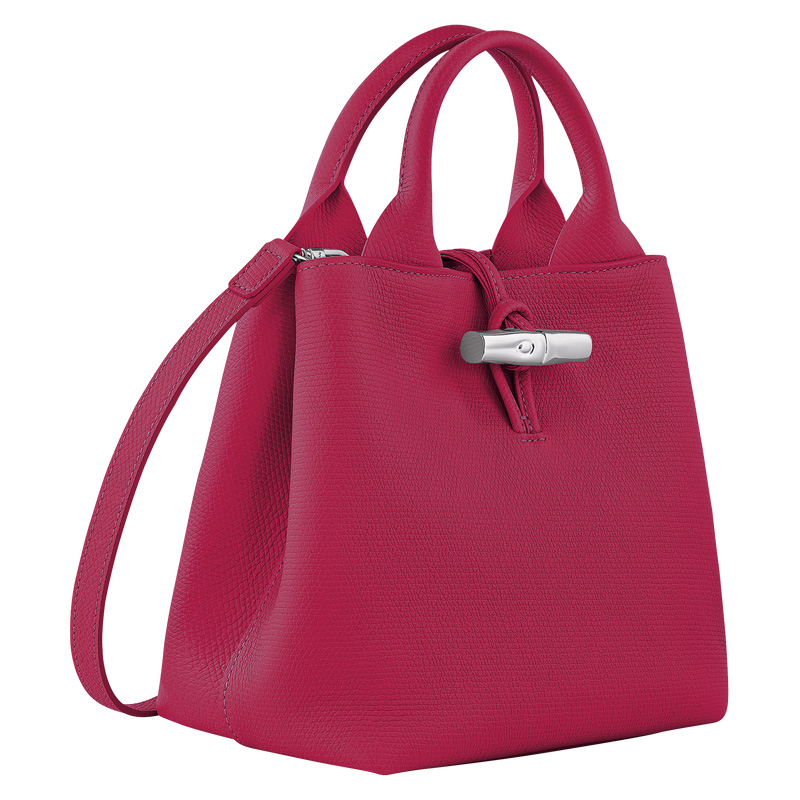 Longchamp |Le Roseau S Handtasche Rote Bete – Leder |Rote Bete