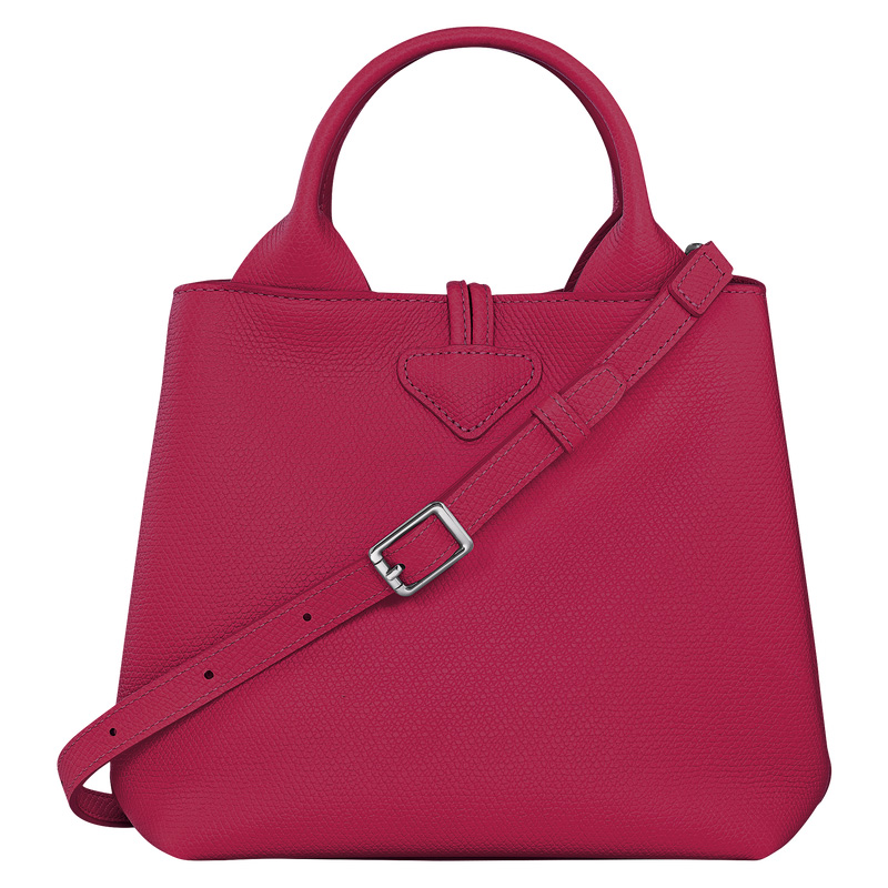 Longchamp |Le Roseau S Handtasche Rote Bete – Leder |Rote Bete