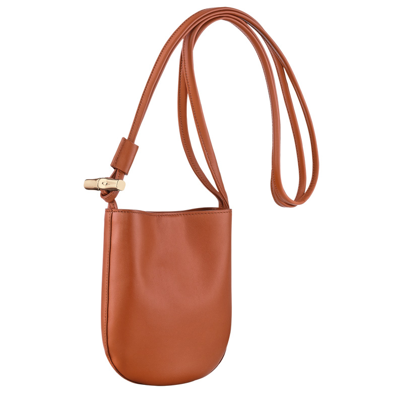 Longchamp |Le Roseau S Umhängetasche Bark – Leder |Rinde