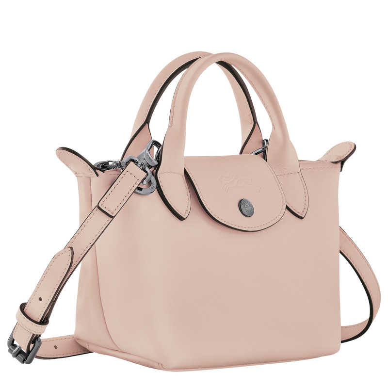 Longchamp |Le Pliage Xtra XS Handtasche Nude – Leder |Nude