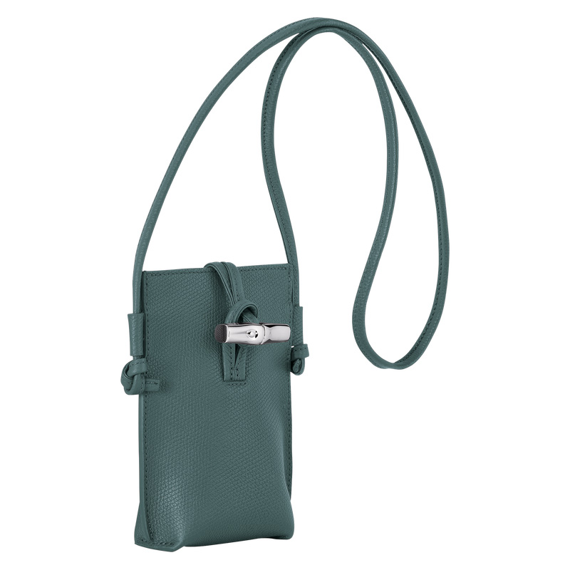 Longchamp |Le Roseau Handyhülle, Leder, Cedar