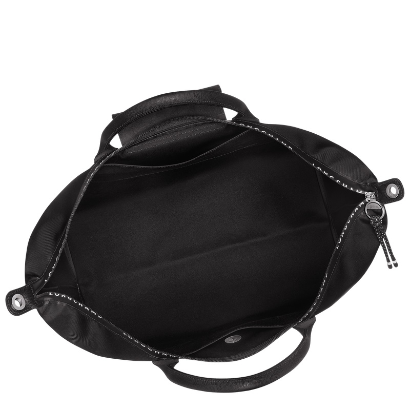 Longchamp |Le Pliage Energy L Reisetasche Schwarz – Recyceltes Canvas |Schwarz