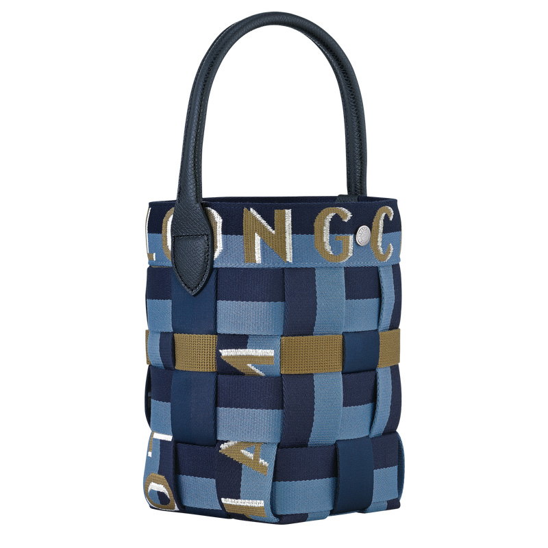 Longchamp |Re-Play XS Beuteltasche Marineblau/Gewitter – Canvas |Marineblau/Gewitter