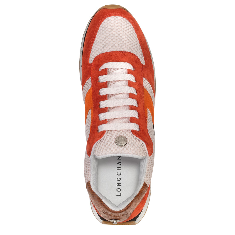 Longchamp |Le Pliage Grüne Sneakers Tomate – Leder |Tomate