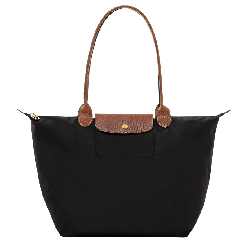 Longchamp |Le Pliage Original L Tote Bag Schwarz – Recyceltes Canvas |Schwarz