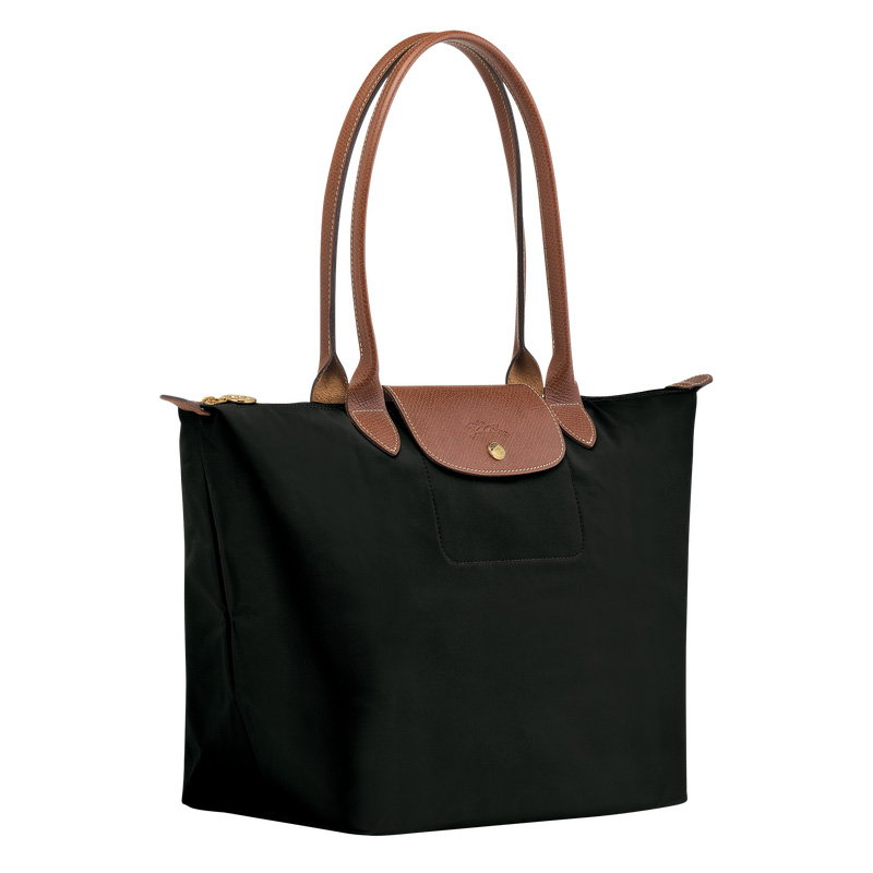 Longchamp |Le Pliage Original L Tote Bag Schwarz – Recyceltes Canvas |Schwarz
